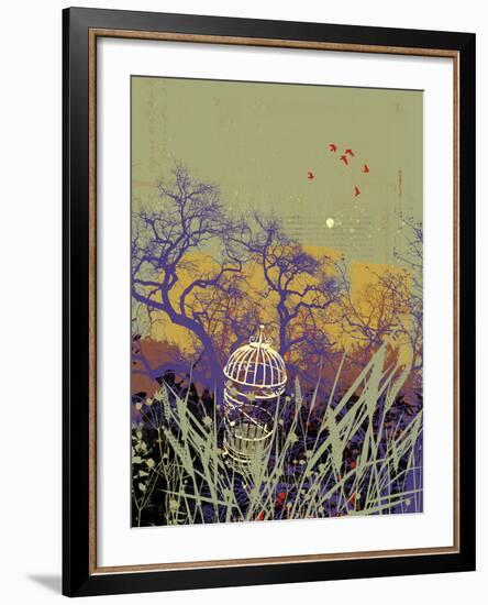 Moon Song II-Ken Hurd-Framed Giclee Print