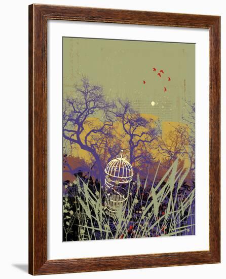 Moon Song II-Ken Hurd-Framed Giclee Print