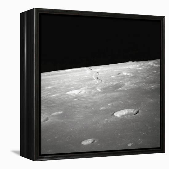 Moon Surface and Horizon-null-Framed Premier Image Canvas