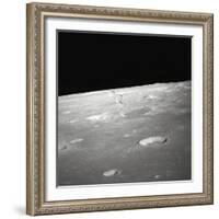 Moon Surface and Horizon-null-Framed Photographic Print