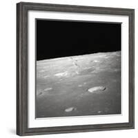 Moon Surface and Horizon-null-Framed Photographic Print