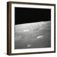 Moon Surface and Horizon-null-Framed Photographic Print