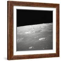 Moon Surface and Horizon-null-Framed Photographic Print