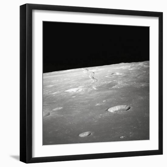 Moon Surface and Horizon-null-Framed Photographic Print