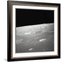 Moon Surface and Horizon-null-Framed Photographic Print