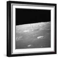 Moon Surface and Horizon-null-Framed Photographic Print