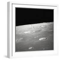 Moon Surface and Horizon-null-Framed Photographic Print