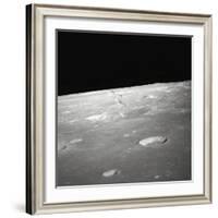 Moon Surface and Horizon-null-Framed Photographic Print
