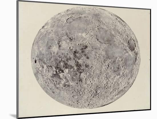 Moon surface with Craters-null-Mounted Art Print