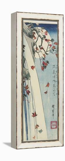 Moon Through Leaves, C. 1832-Utagawa Hiroshige-Framed Premier Image Canvas