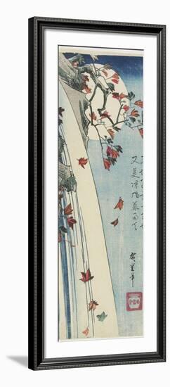 Moon Through Leaves, C. 1832-Utagawa Hiroshige-Framed Giclee Print