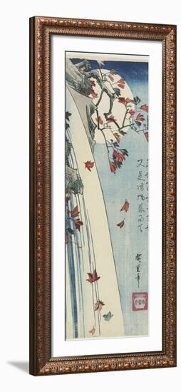 Moon Through Leaves, C. 1832-Utagawa Hiroshige-Framed Giclee Print