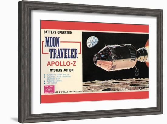 Moon Traveler Apollo-Z-null-Framed Art Print