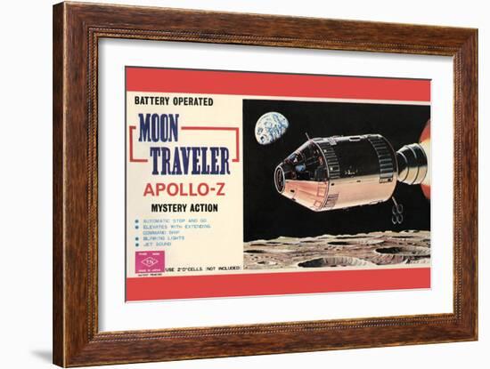 Moon Traveler Apollo-Z-null-Framed Art Print