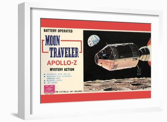 Moon Traveler Apollo-Z-null-Framed Art Print