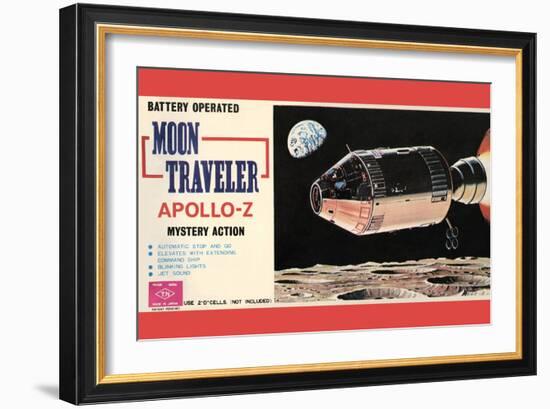 Moon Traveler Apollo-Z-null-Framed Art Print