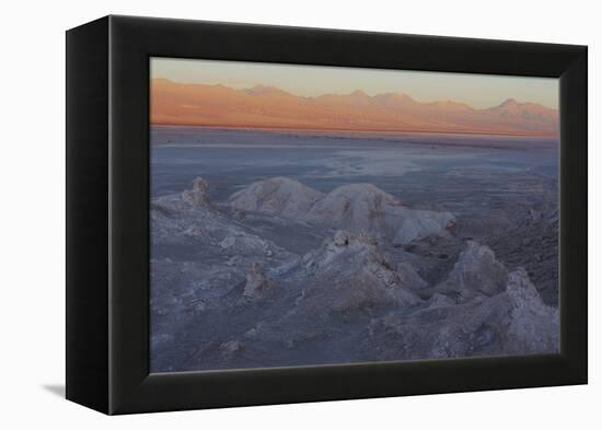 Moon Valley in the Atacama Desert as the Sun Is Setting-Mallorie Ostrowitz-Framed Premier Image Canvas