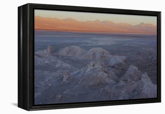 Moon Valley in the Atacama Desert as the Sun Is Setting-Mallorie Ostrowitz-Framed Premier Image Canvas