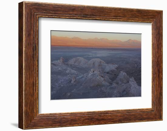 Moon Valley in the Atacama Desert as the Sun Is Setting-Mallorie Ostrowitz-Framed Photographic Print