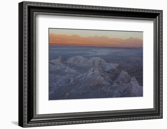 Moon Valley in the Atacama Desert as the Sun Is Setting-Mallorie Ostrowitz-Framed Photographic Print