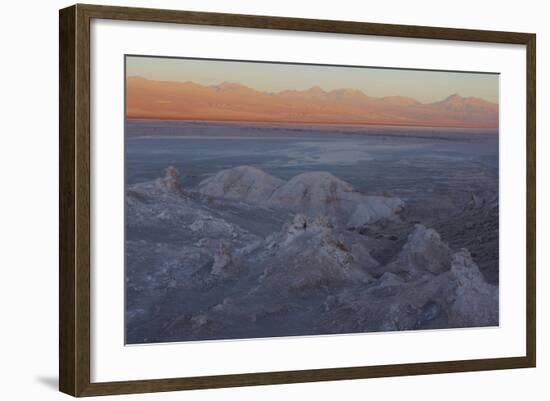 Moon Valley in the Atacama Desert as the Sun Is Setting-Mallorie Ostrowitz-Framed Photographic Print