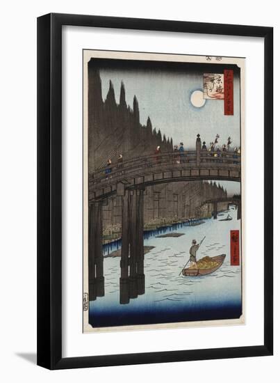 Moon Viewing Pine, Ueno' from 'One Hundred Views of Famous Places in Edo'-Hashiguchi Goyo-Framed Giclee Print