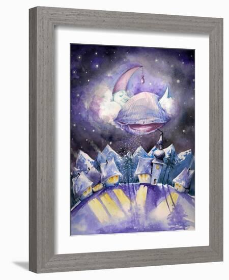 Moon-DannyWilde-Framed Art Print