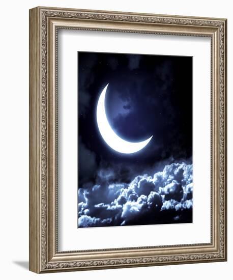 Moon-frenta-Framed Art Print