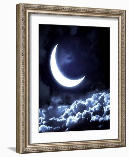 Moon-frenta-Framed Art Print