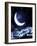 Moon-frenta-Framed Art Print