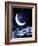 Moon-frenta-Framed Art Print