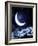 Moon-frenta-Framed Art Print