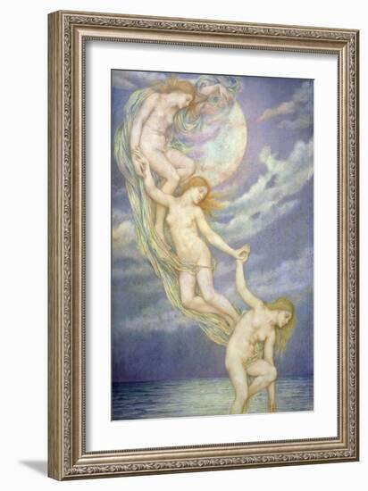 Moonbeams Dipping into the Sea-Evelyn De Morgan-Framed Giclee Print