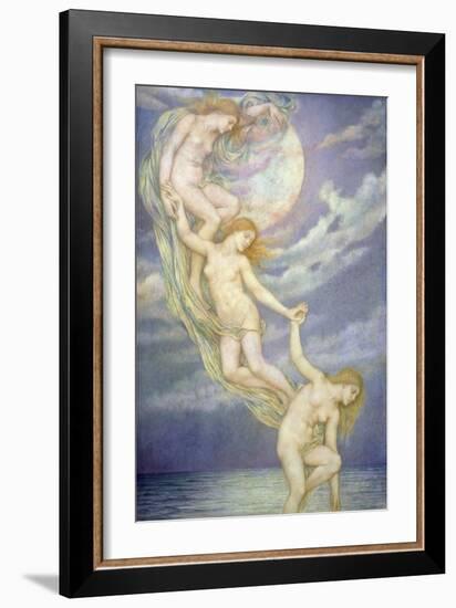Moonbeams Dipping into the Sea-Evelyn De Morgan-Framed Giclee Print