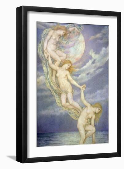 Moonbeams Dipping into the Sea-Evelyn De Morgan-Framed Giclee Print