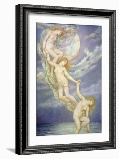 Moonbeams Dipping into the Sea-Evelyn De Morgan-Framed Giclee Print