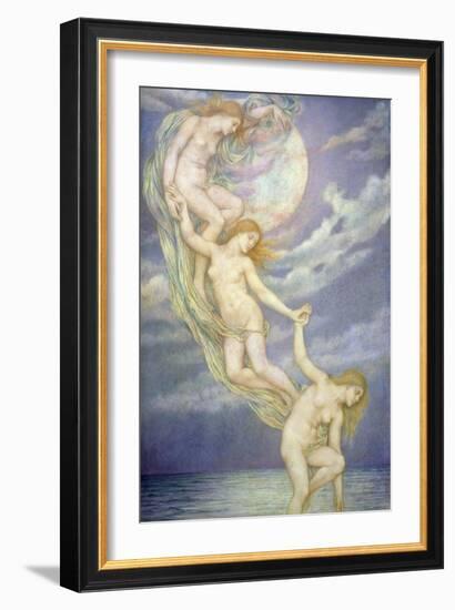 Moonbeams Dipping into the Sea-Evelyn De Morgan-Framed Giclee Print