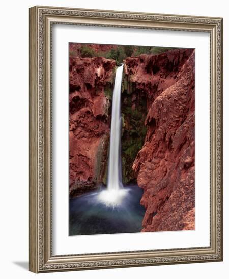 Mooney Falls in Havasu Canyon, Grand Canyon, Arizona, USA-Jerry Ginsberg-Framed Photographic Print
