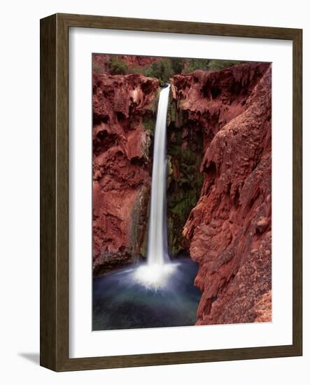 Mooney Falls in Havasu Canyon, Grand Canyon, Arizona, USA-Jerry Ginsberg-Framed Photographic Print