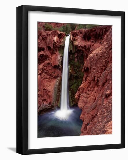 Mooney Falls in Havasu Canyon, Grand Canyon, Arizona, USA-Jerry Ginsberg-Framed Photographic Print