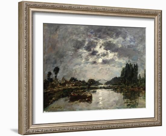 Moonlight, 1891-Eugène Boudin-Framed Giclee Print