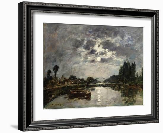 Moonlight, 1891-Eugène Boudin-Framed Giclee Print