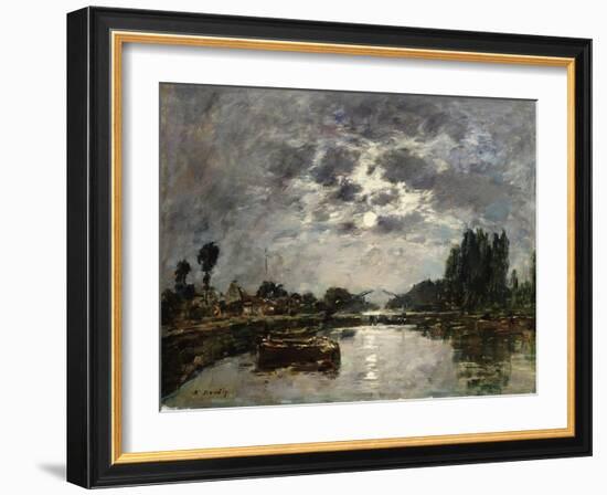 Moonlight, 1891-Eugène Boudin-Framed Giclee Print