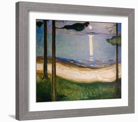 Moonlight, 1895-Edvard Munch-Framed Giclee Print