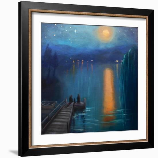 Moonlight, 2019, (oil on canvas)-Lee Campbell-Framed Giclee Print