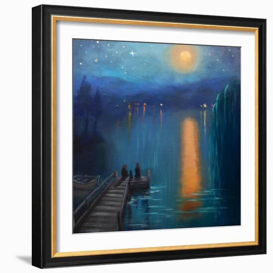 Moonlight, 2019, (oil on canvas)-Lee Campbell-Framed Giclee Print