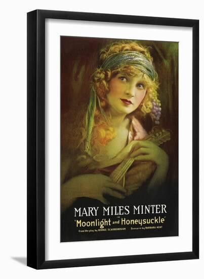 Moonlight and Honeysuckle-null-Framed Art Print