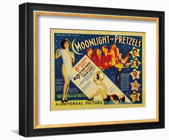 Moonlight and Pretzels, 1933-null-Framed Art Print