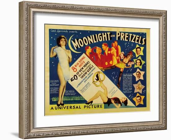 Moonlight and Pretzels, 1933-null-Framed Art Print
