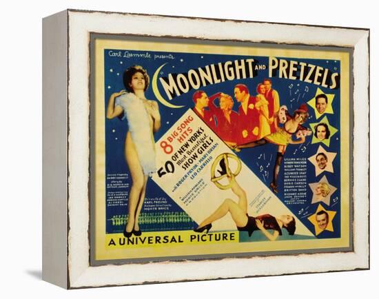 Moonlight and Pretzels, 1933-null-Framed Stretched Canvas